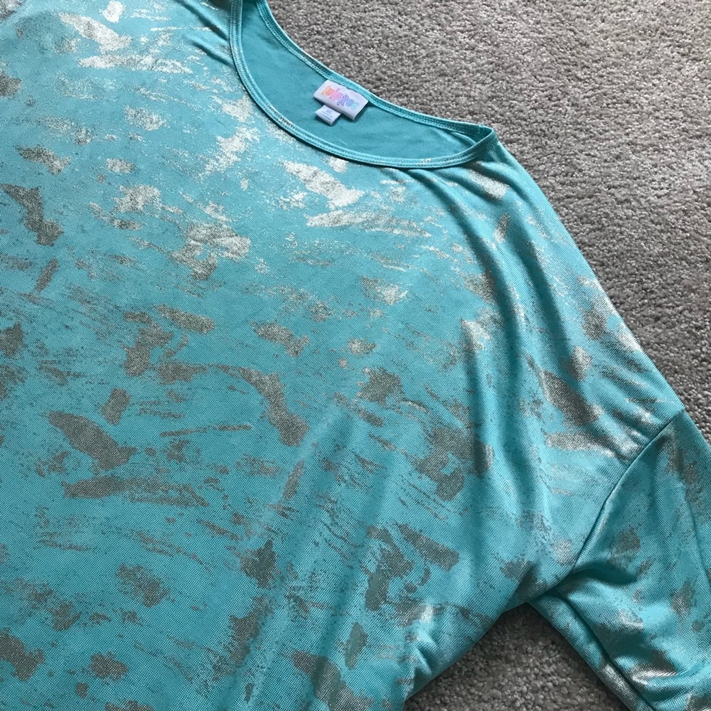 LulaRoe Irma XL Elegant Baby Blue Like New